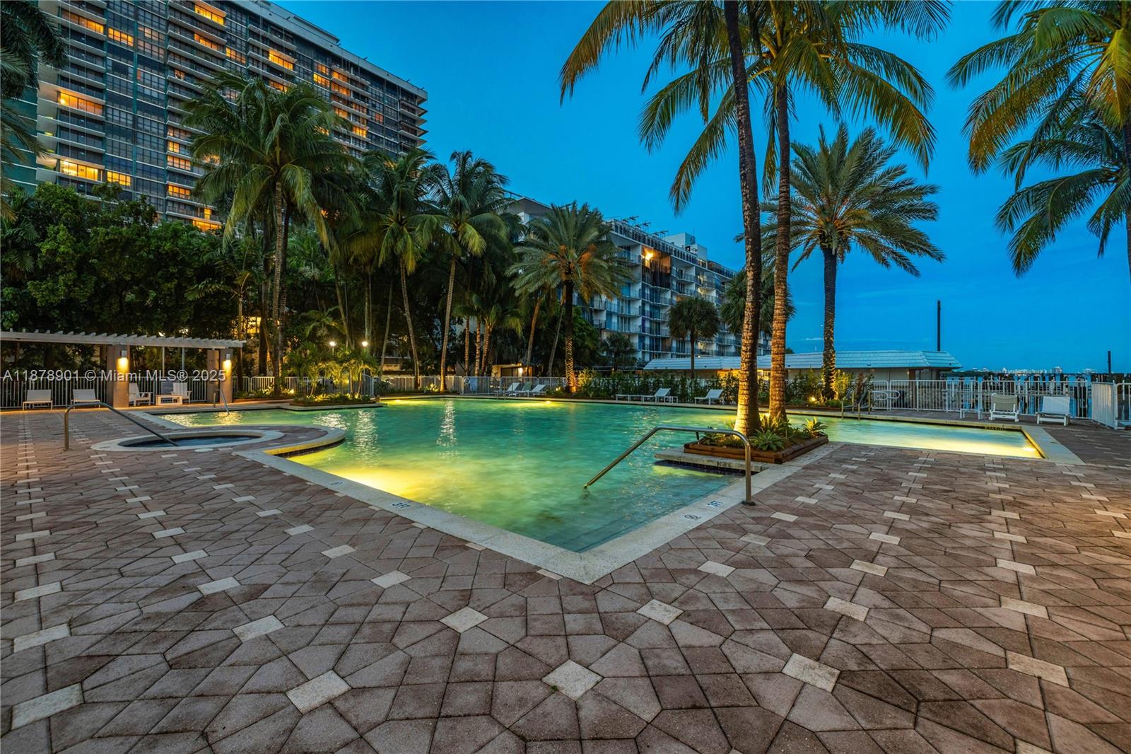 770 Northeast 69th Street, Unit 6H Miami, FL 33138 - Photo 47 of 71 a view of a backyard with swimming pool
