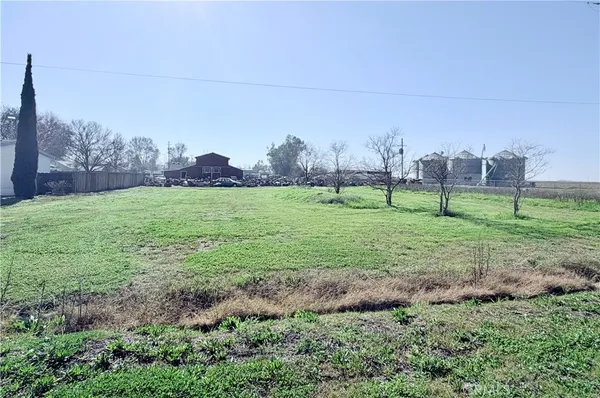 a view of a park and trees