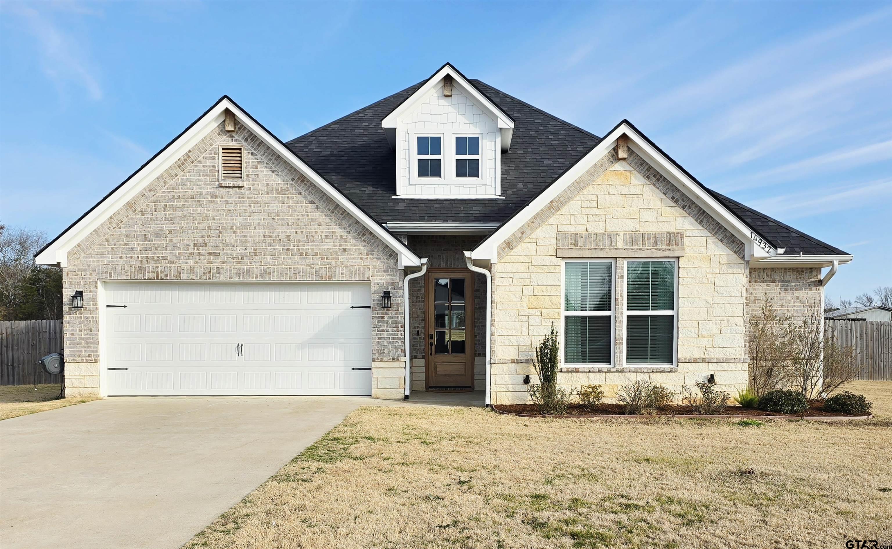 14932 Turtle Crk Rnch Road Flint, TX 75762 - Photo 16 of 33 a view of a house with a yard and garage