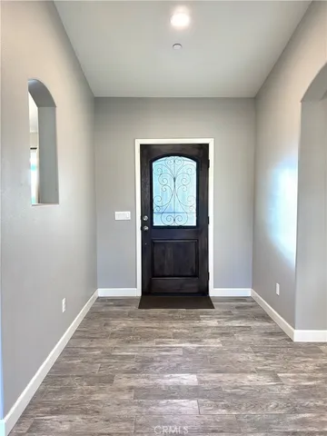 wooden floor and window in a room