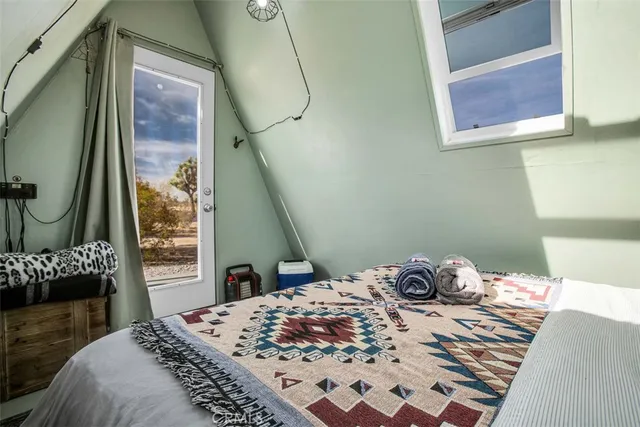 a view of an outdoor space with mountain view