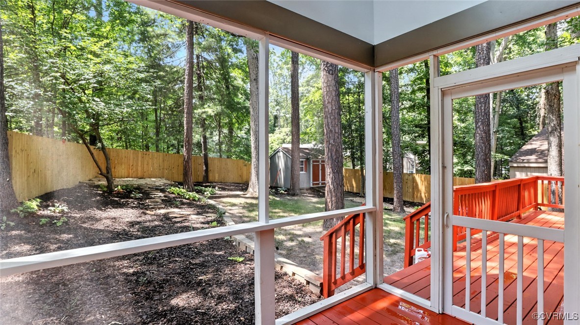 636 Spirea Road North Chesterfield, VA 23236 - Photo 42 of 47 View of unfurnished sunroom