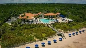 a view of a lake with outdoor space