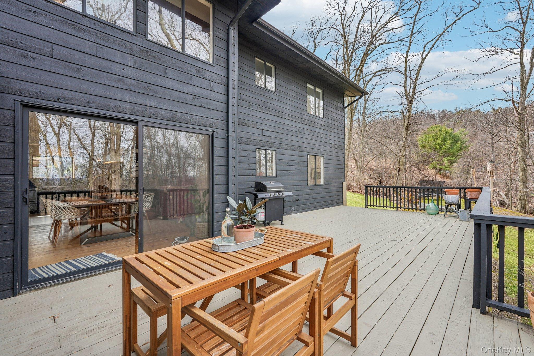 4 Mountain Brook Road Cornwall, NY 12518 - Photo 29 of 45 Wooden deck featuring outdoor dining area and a grill