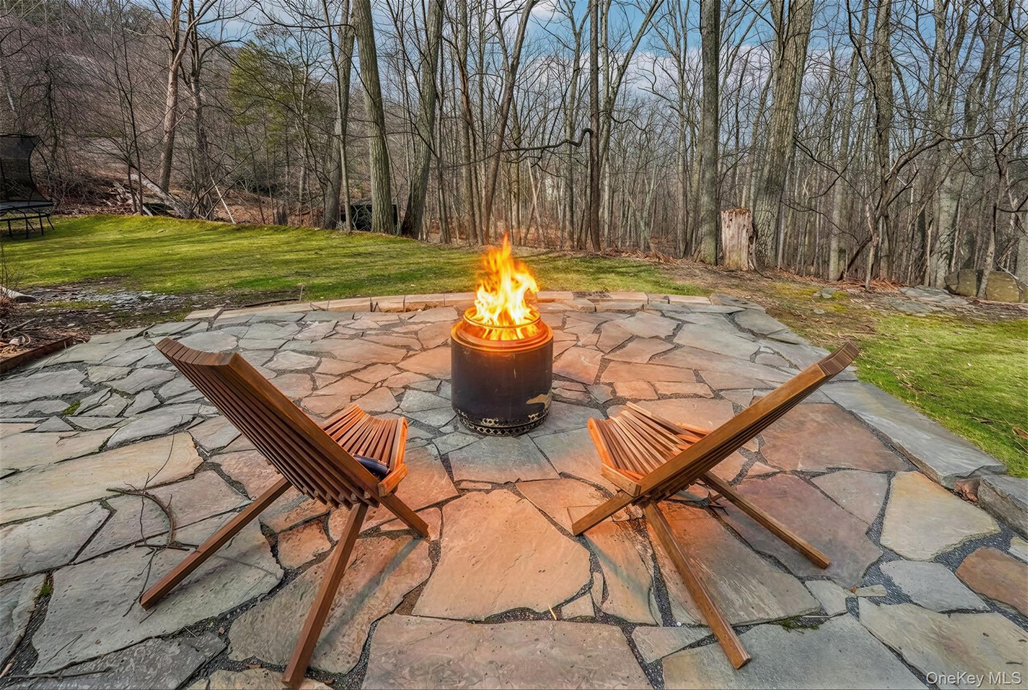 4 Mountain Brook Road Cornwall, NY 12518 - Photo 31 of 45 View of patio / terrace with a fire pit
