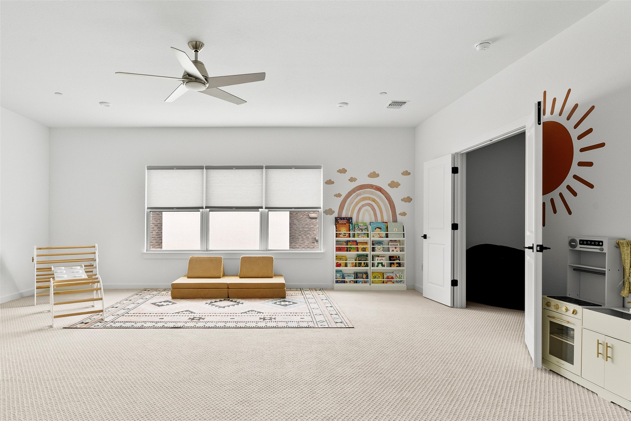 5009 Forenza Trace Leander, TX 78641 - Photo 31 of 39 a bedroom with a bed and a large window