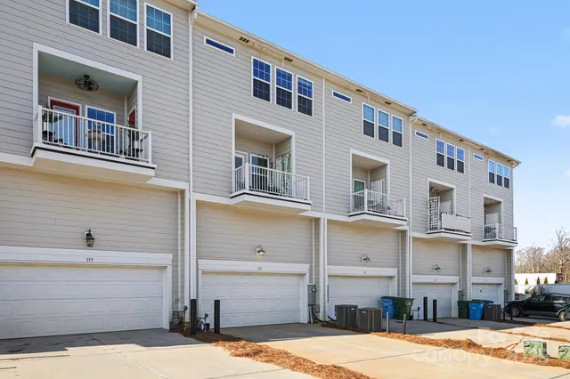 a front view of a building with a outdoor space