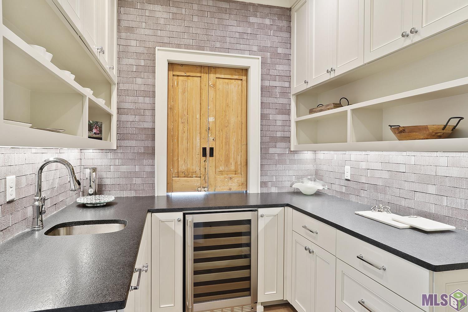 6529 Feather Rdg Drive Baton Rouge, LA 70817 - Photo 43 of 50 Butler's pantry w/ sink & storage - Great Antique pocket doors