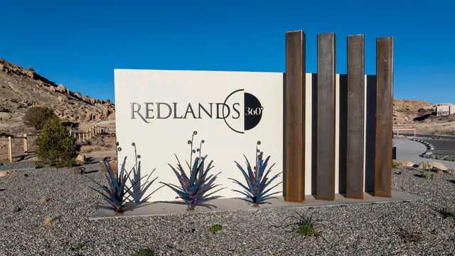 an aerial view of a highlighted house