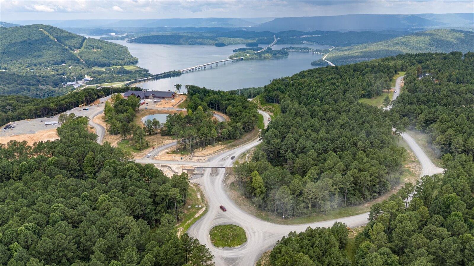 0 Farm Road Guild, TN 37340 - Photo 33 of 34 an aerial view of a house with a yard and lake