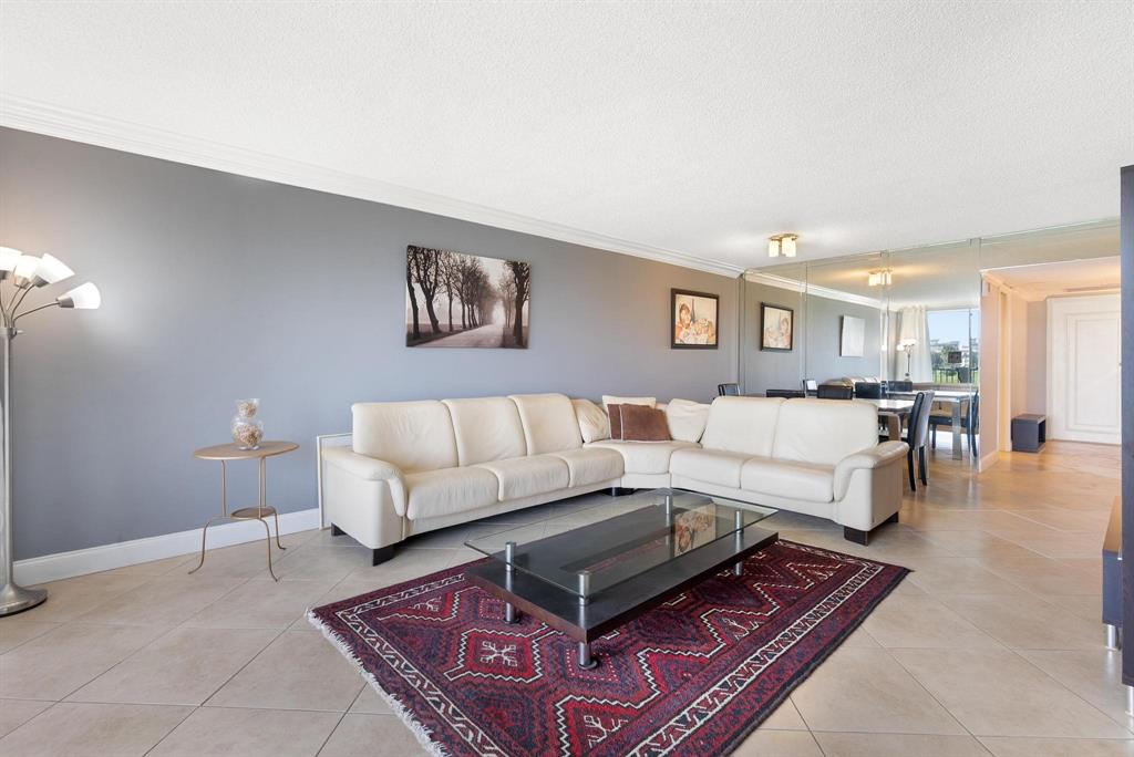 3001 South Palm Aire Drive, Unit 206 Pompano Beach, FL 33069 - Photo 11 of 31 a living room with furniture and a rug