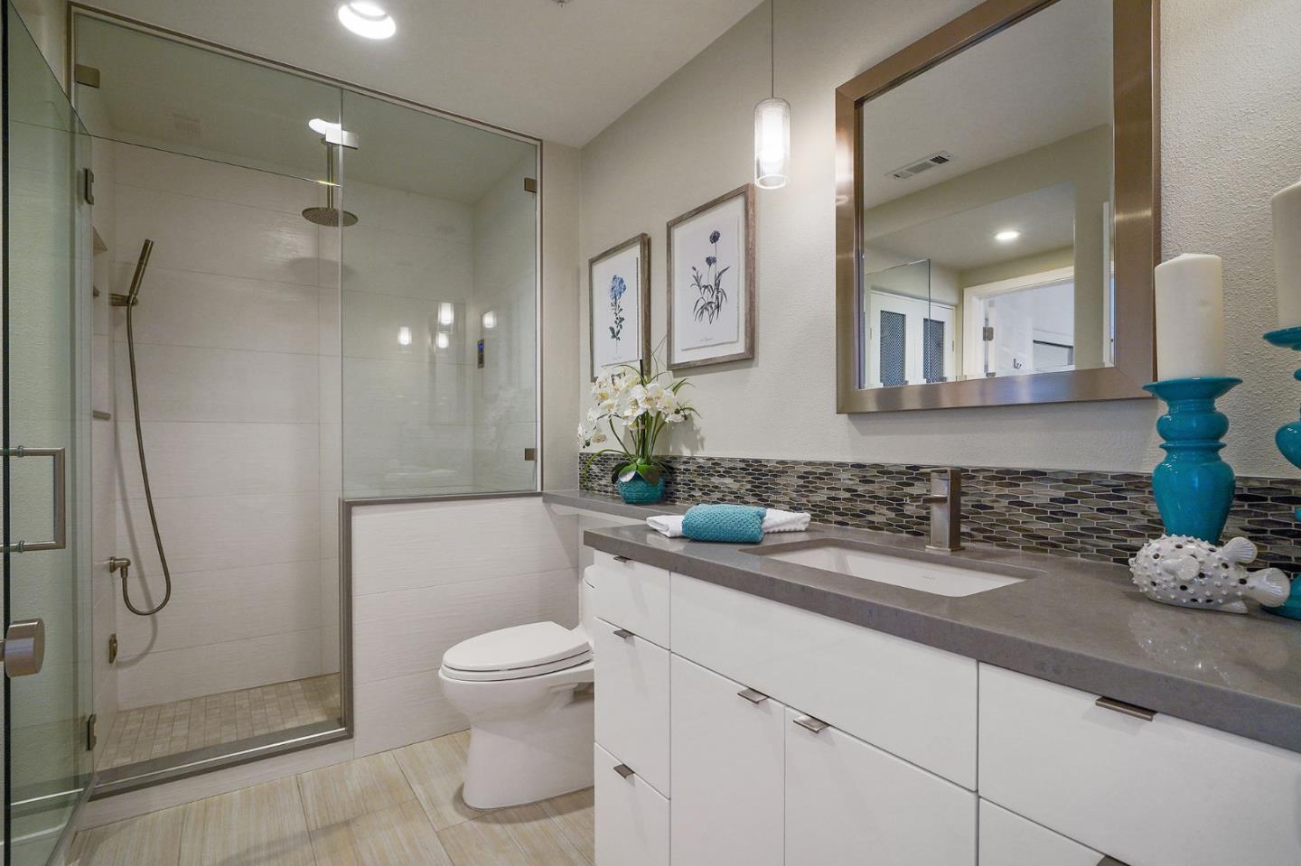 45 Outlook Circle Pacifica, CA 94044 - Photo 14 of 42 a bathroom with a toilet sink and shower