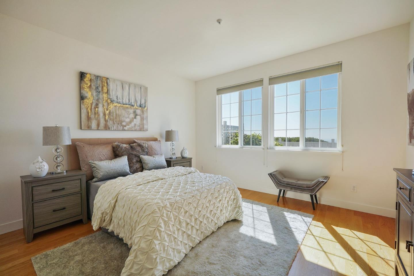 45 Outlook Circle Pacifica, CA 94044 - Photo 17 of 42 a bedroom with a bed and a window