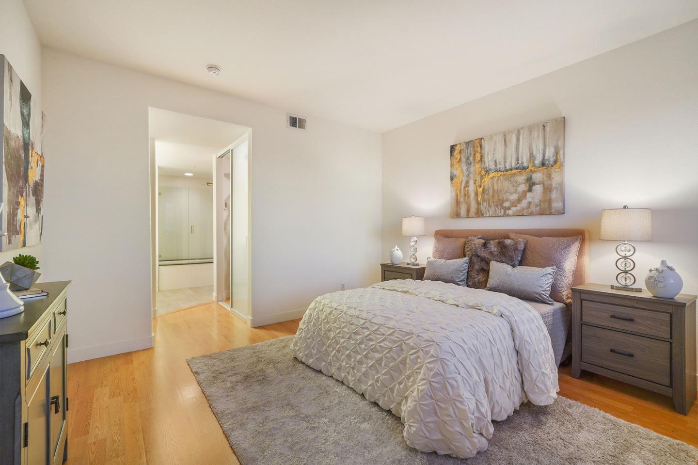 45 Outlook Circle Pacifica, CA 94044 - Photo 35 of 42 a bedroom with a bed and a couch