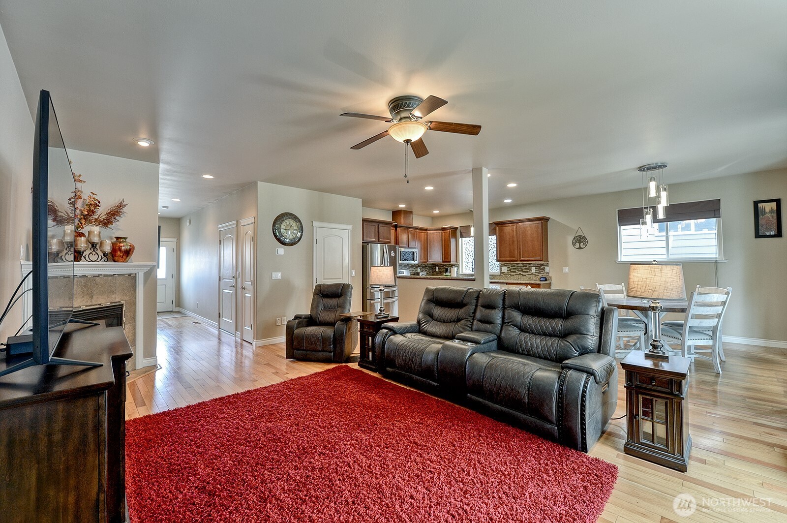 4220 Stonecrest Court Bellingham, WA 98226 - Photo 1 of 1 a living room with furniture and a flat screen tv