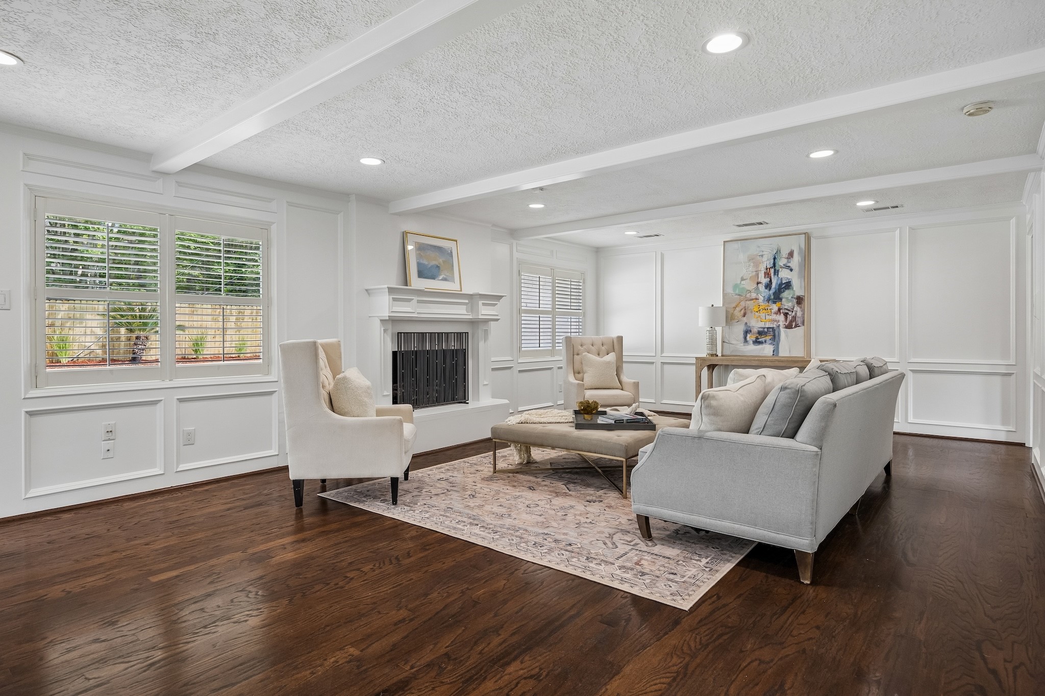 9718 Oxted Lane Spring, TX 77379 - Photo 13 of 38 Sit by the fire in winter and take in pool views through large windows during the summer