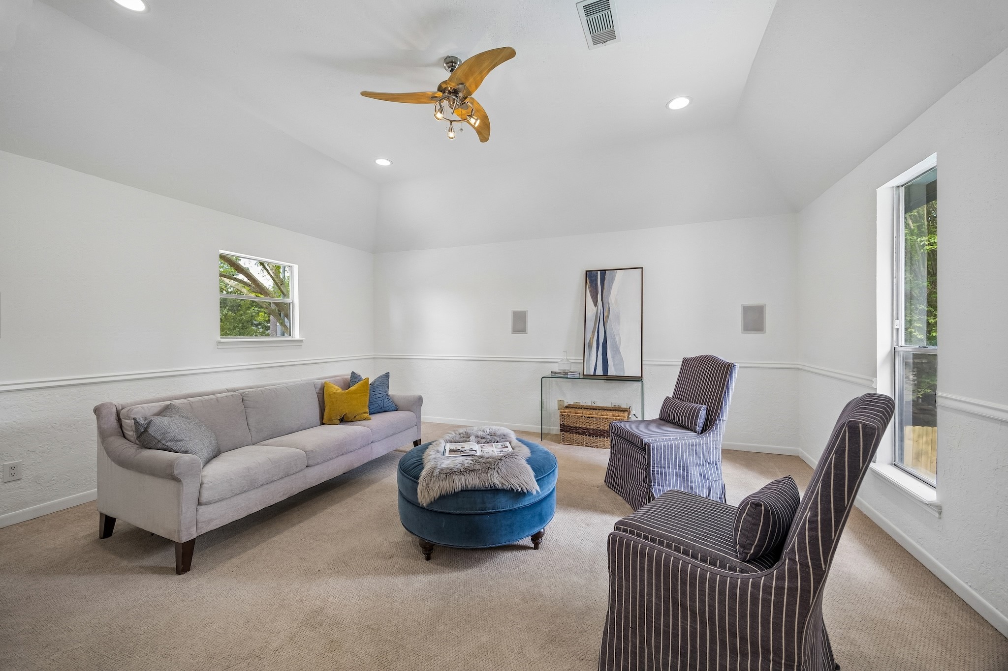 9718 Oxted Lane Spring, TX 77379 - Photo 33 of 38 Lovely raised ceiling, recessed LED lights, and lots of windows