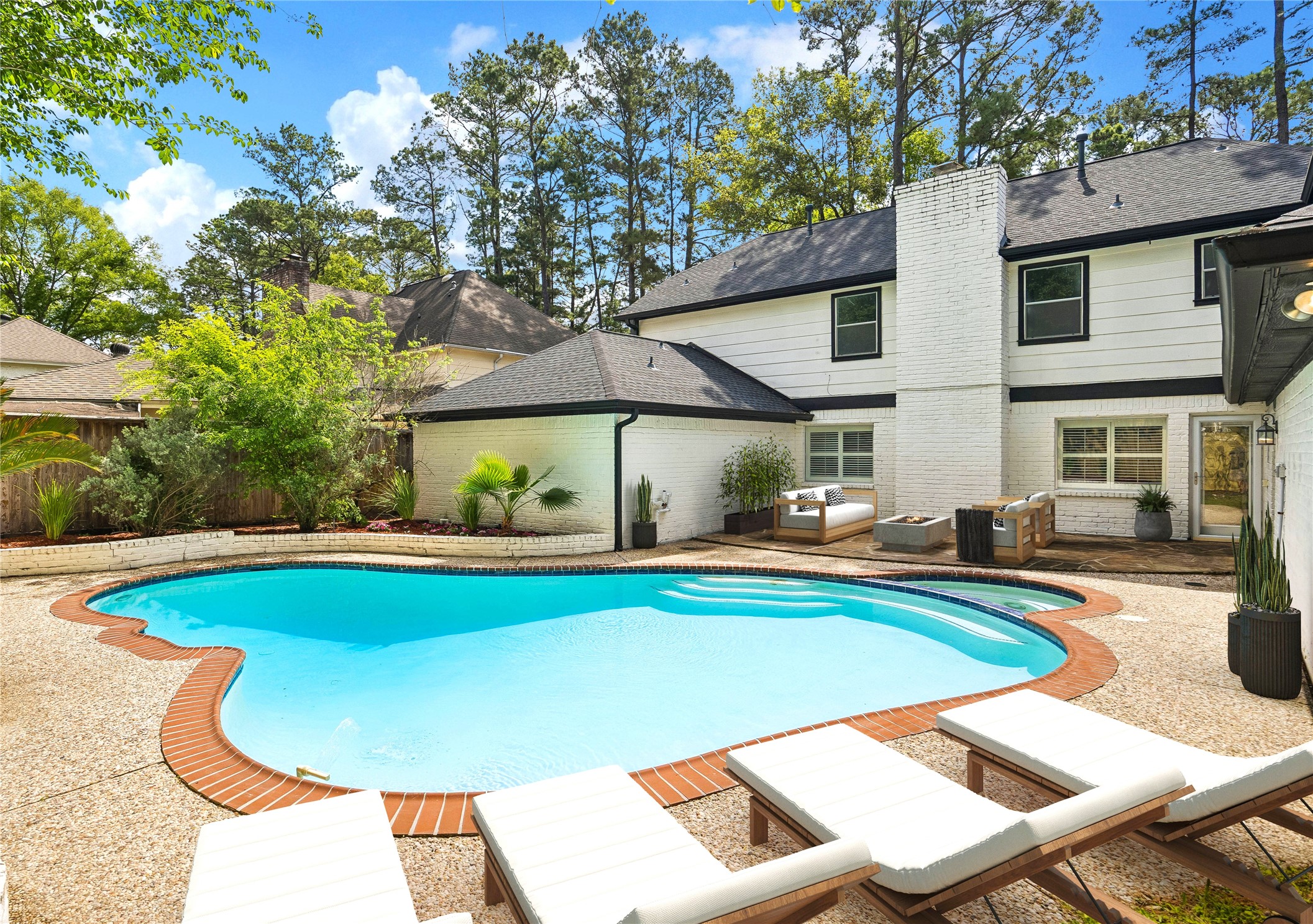 9718 Oxted Lane Spring, TX 77379 - Photo 35 of 38 This gorgeous pool is perfect for cooling off this summer; photo is virtually staged