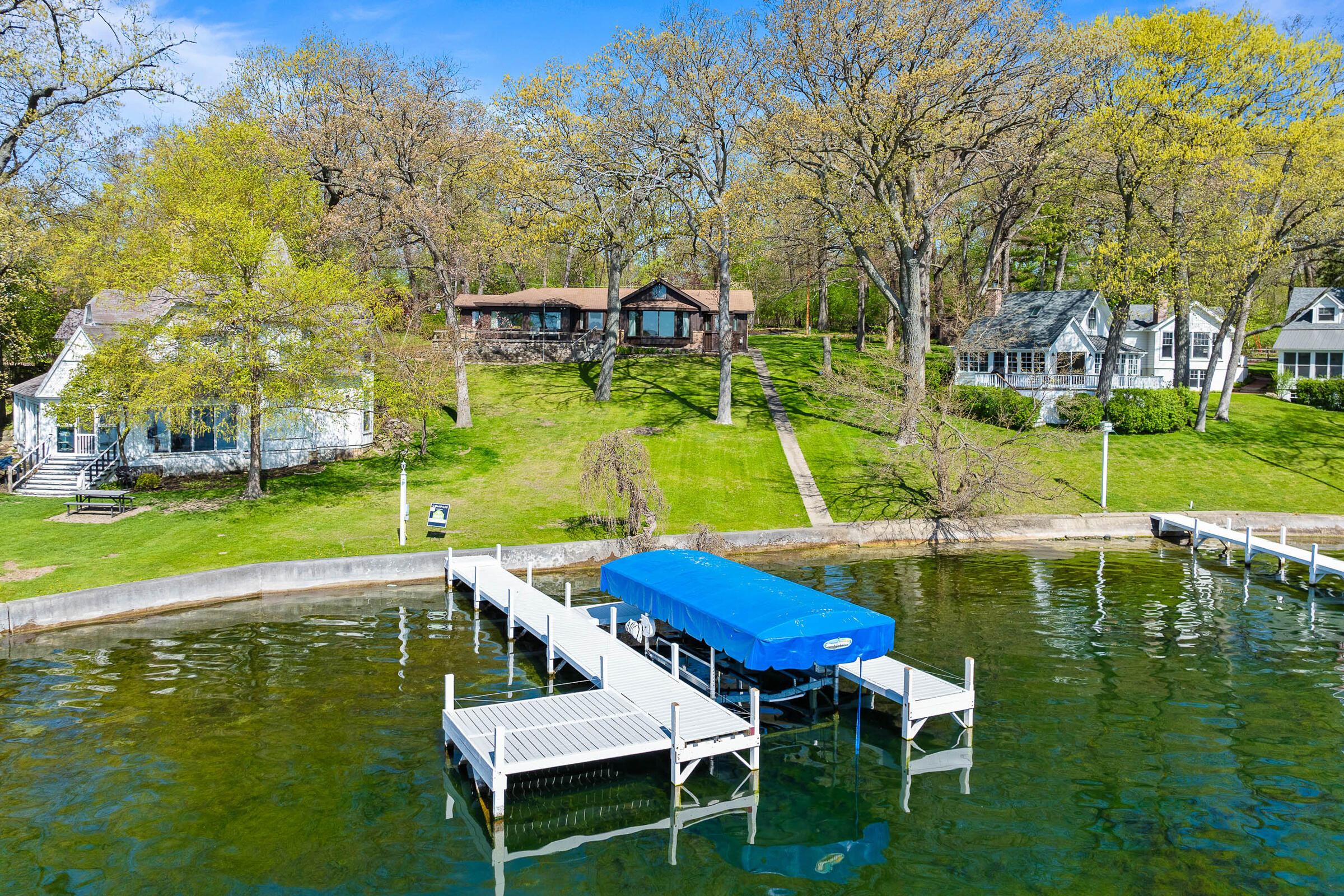 2572 North Shore Drive Delavan, WI 53115 - Photo 1 of 49 Pier,Seawall, Home From Lake