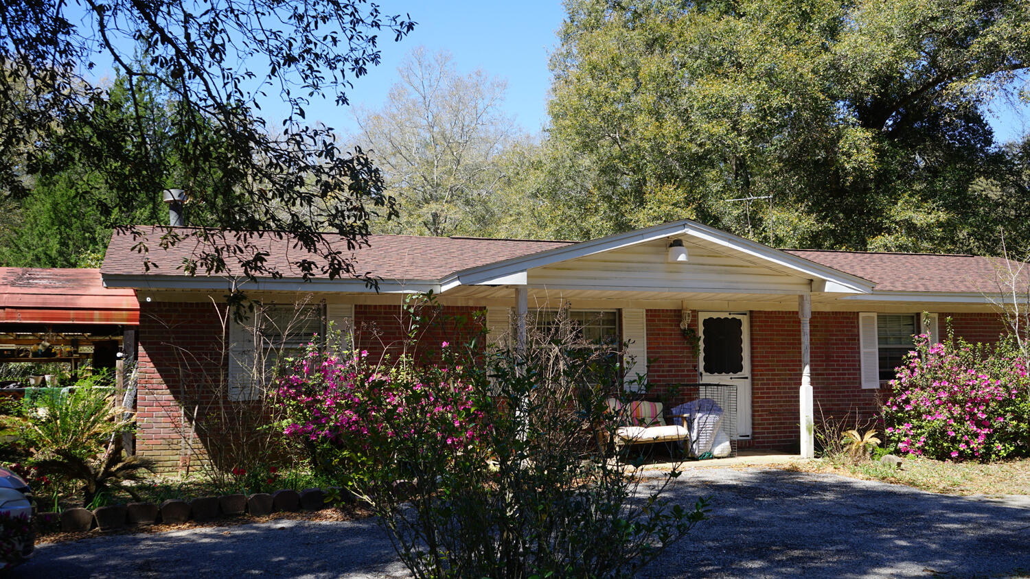 a front view of a house