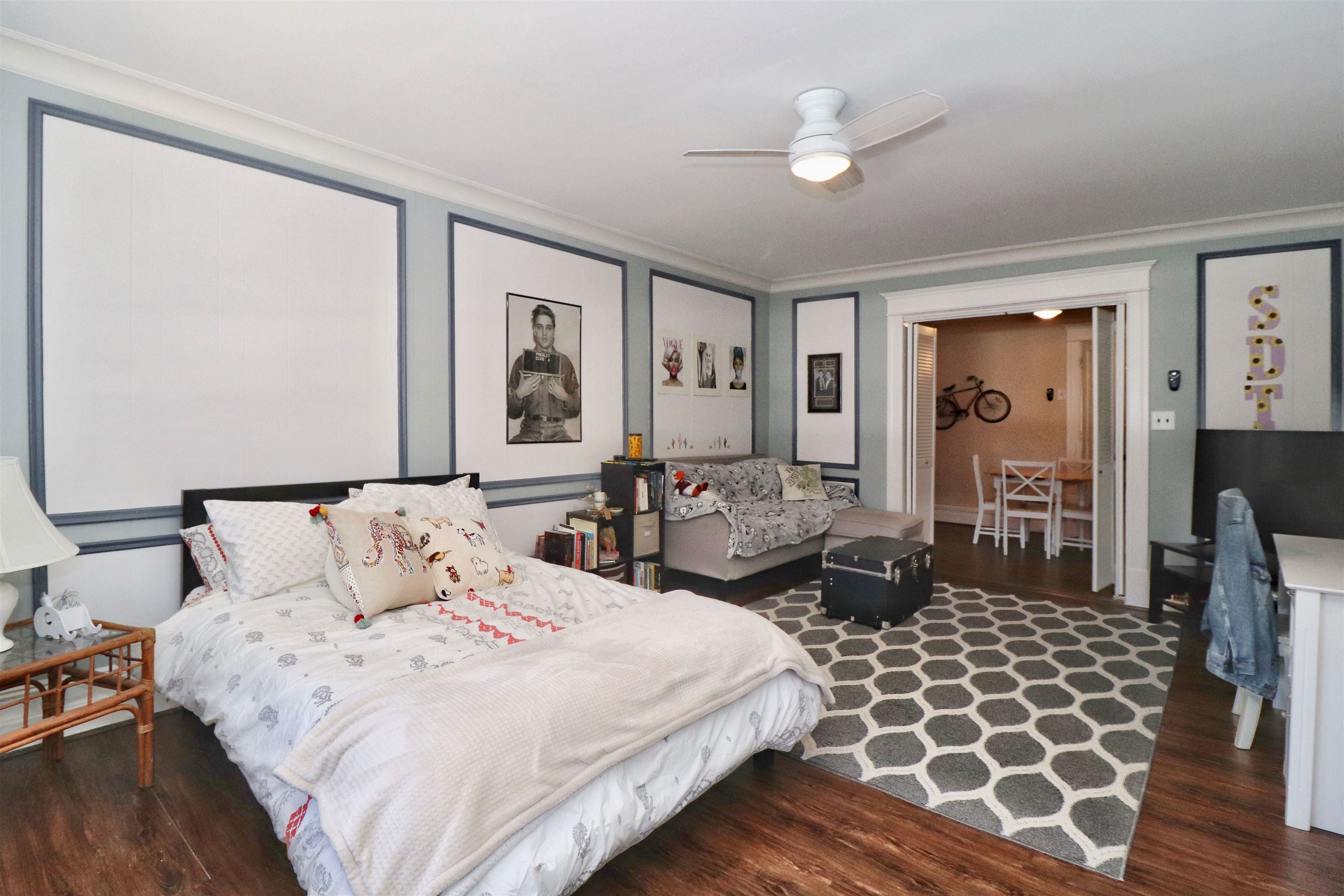 704 Washington Street, Unit 2 Hoboken, NJ 07030 - Photo 6 of 23 a bedroom with double bed and a window