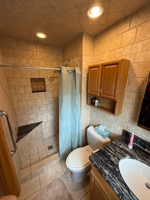 1201 East Street Crete, IL 60417 - Photo 30 of 45 a bathroom with a sink toilet and shower