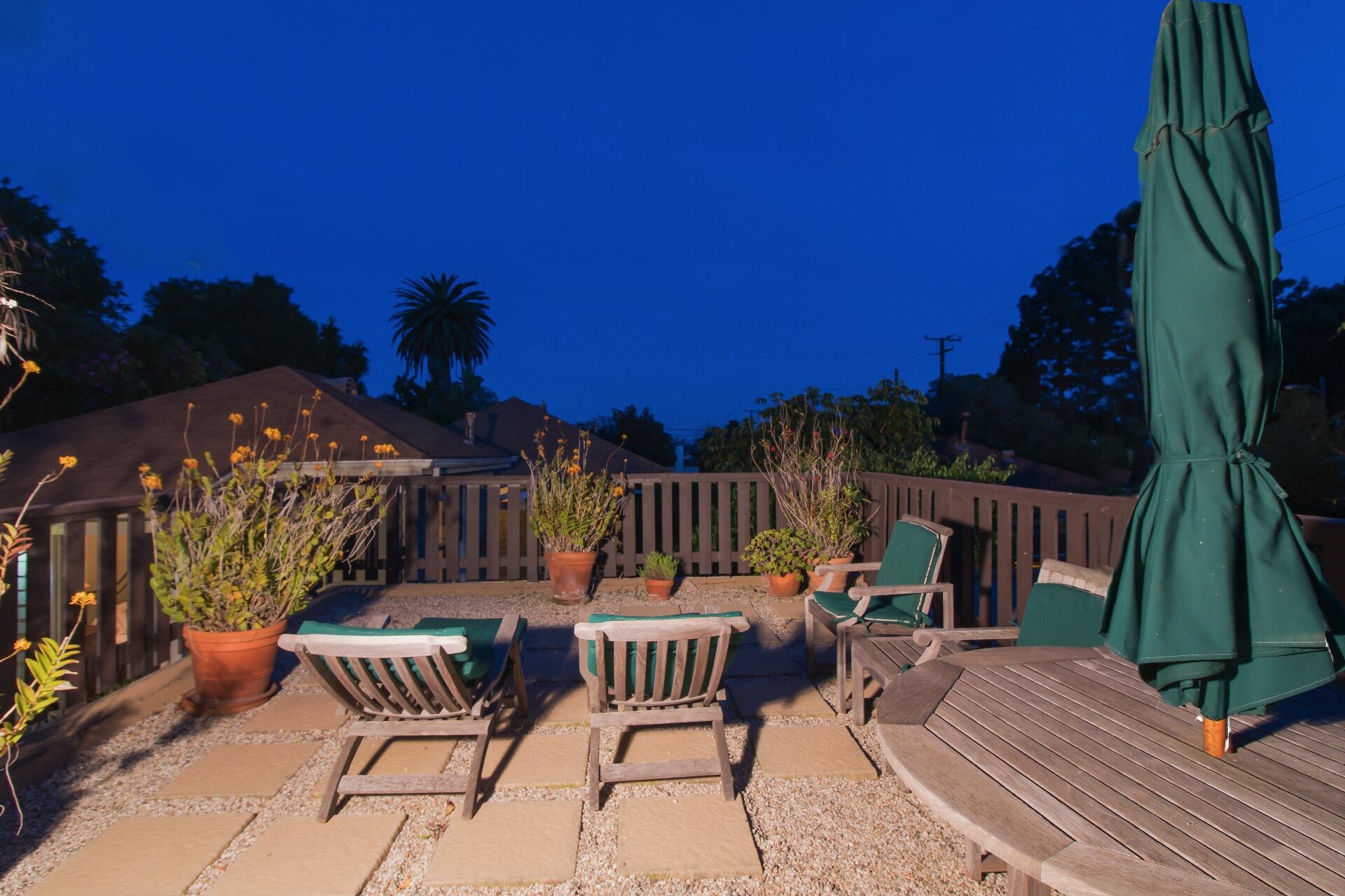 Undisclosed Address Santa Barbara, CA 93101 - Photo 17 of 24 a view of a chairs and table in patio