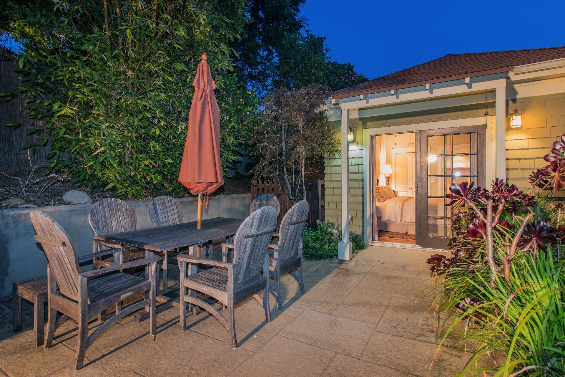 Undisclosed Address Santa Barbara, CA 93101 - Photo 18 of 24 a view of a chairs and table in patio