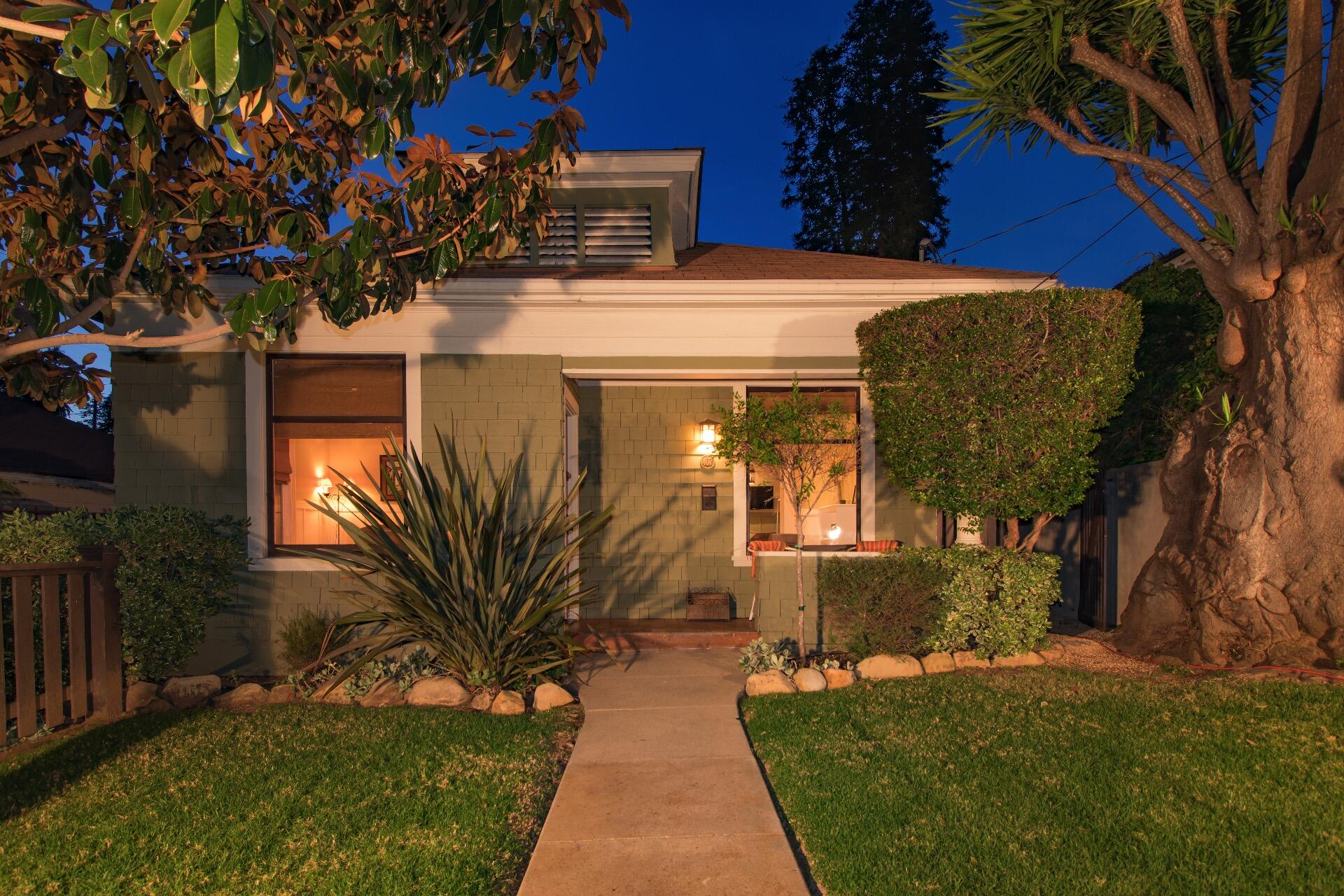 Undisclosed Address Santa Barbara, CA 93101 - Photo 22 of 24 a front view of a house with garden