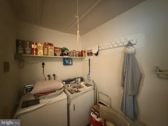 a room with storage and utility