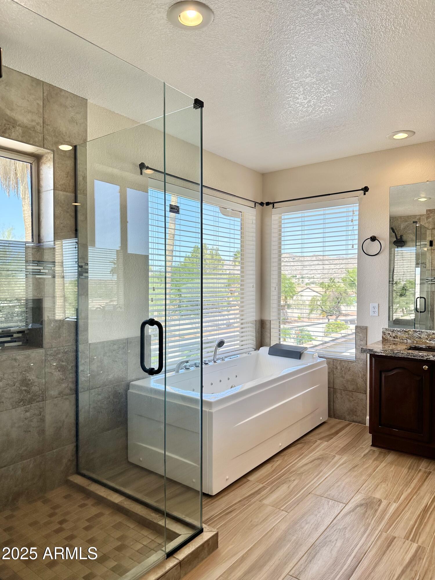 2549 East Desert Trumpet Road Phoenix, AZ 85048 - Photo 26 of 51 Frameless glass shower