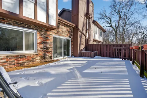 a view of a building with a yard
