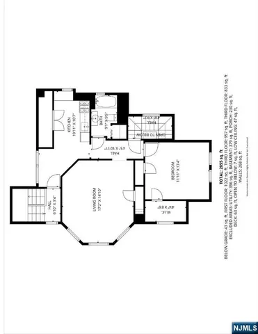 a picture of a bench in a white building