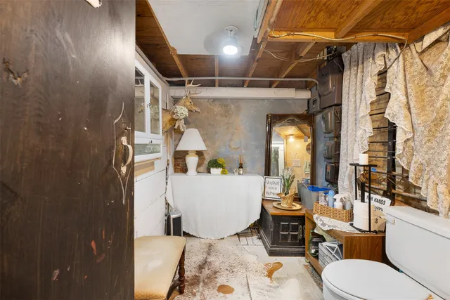 a view of outdoor space with seating area