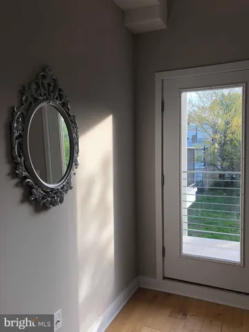 a close up of a mirror