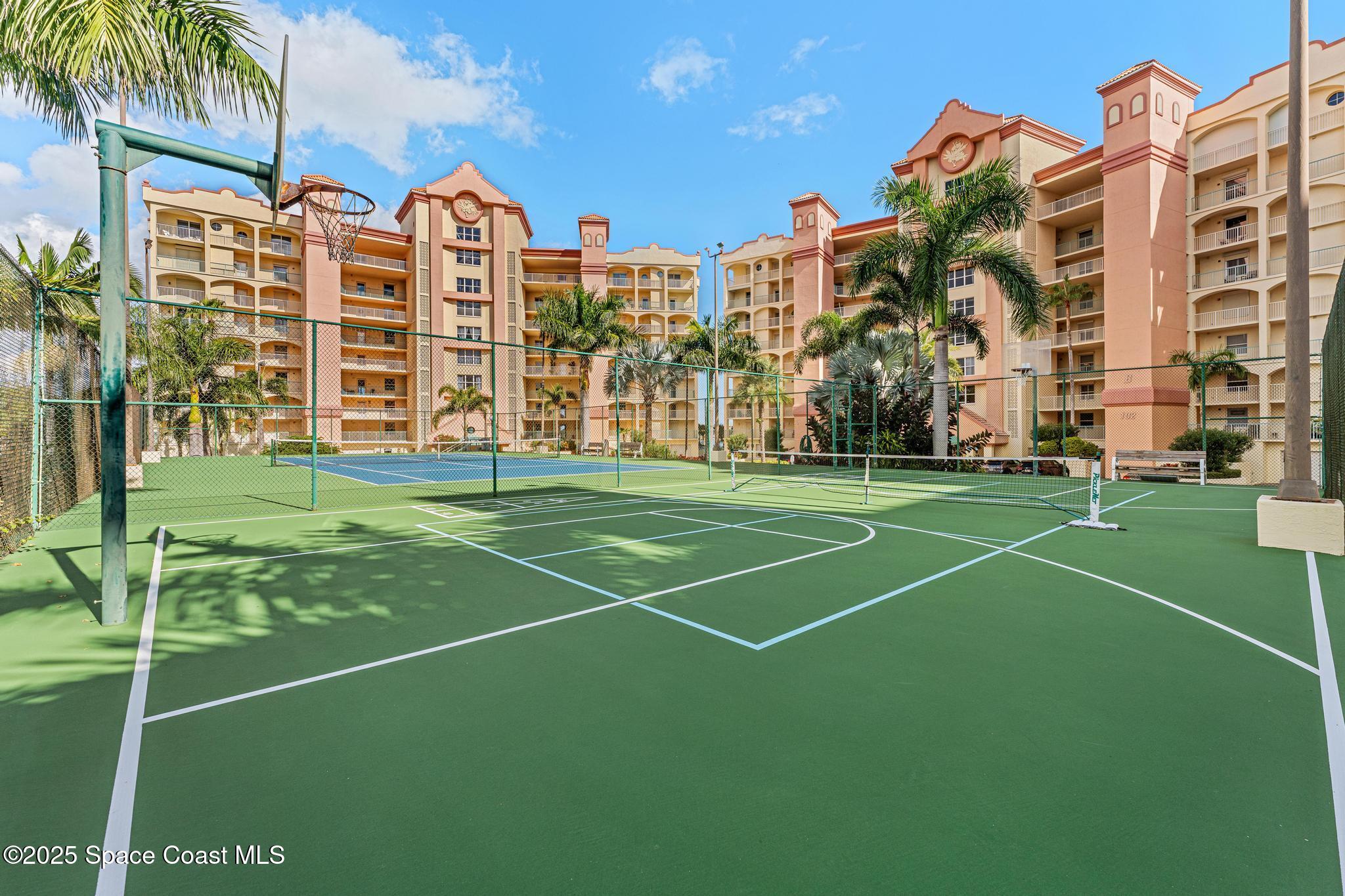 104 Riverside Drive, Unit 301 Cocoa, FL 32922 - Photo 54 of 93 Basketball/Pickleball Court Views