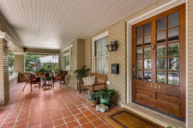 a outdoor space with furniture