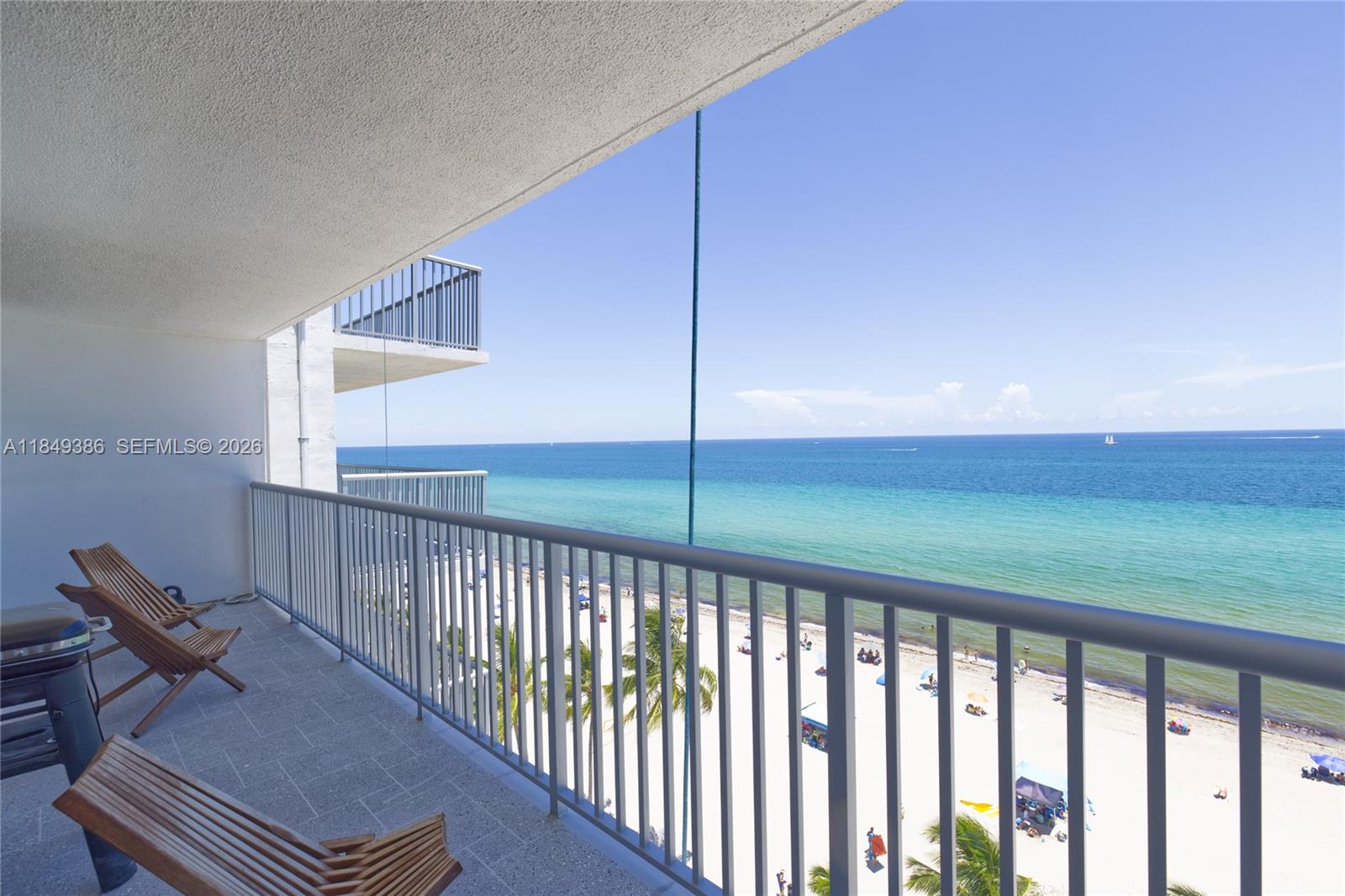 400 North Surf Road, Unit 1002 Hollywood, FL 33019 - Photo 4 of 43 a view of a balcony with chair