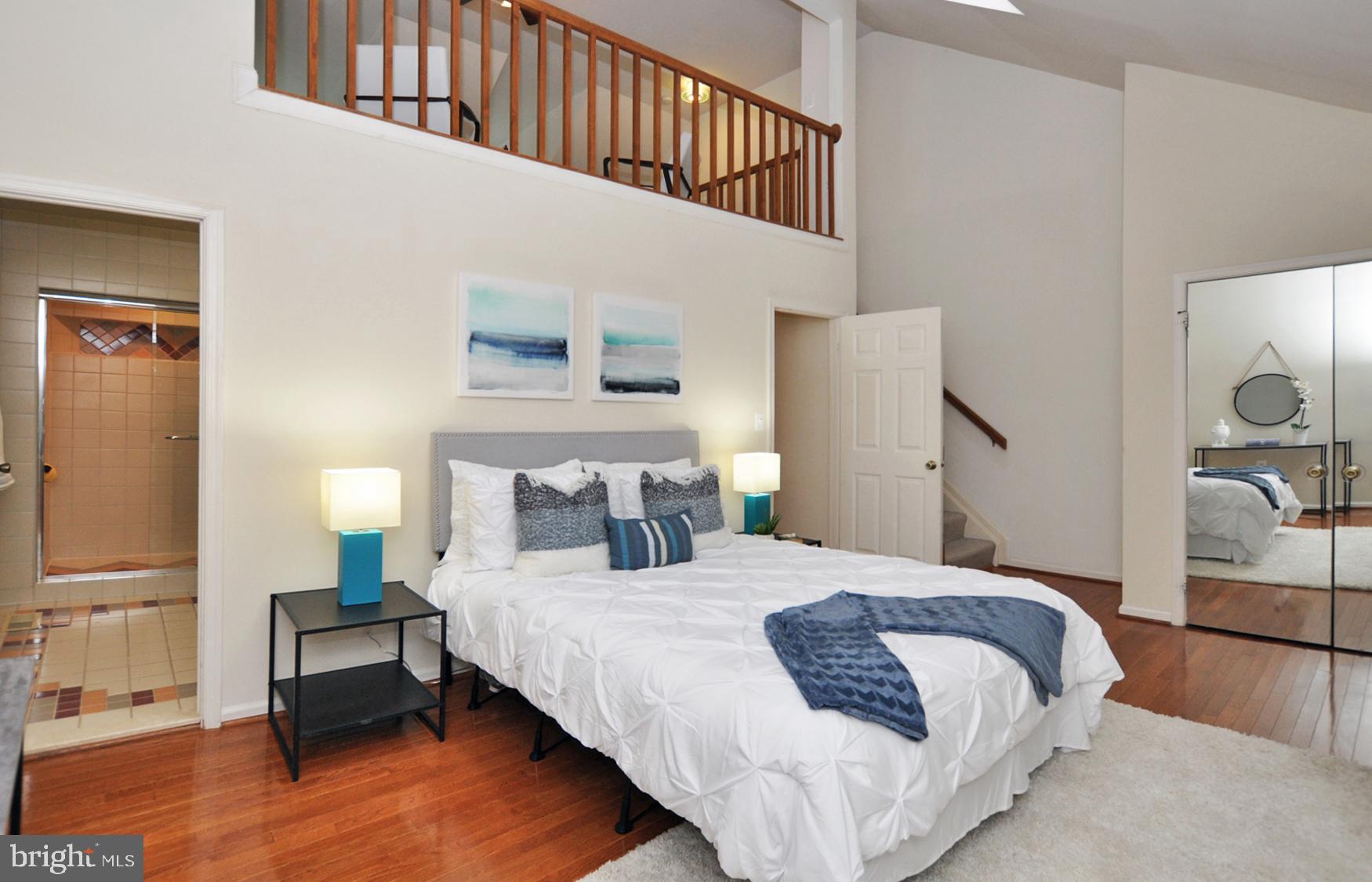 5447 Grove Ridge Way, Unit 115 Rockville, MD 20852 - Photo 21 of 36 Primary Bedroom with Loft & en-suite Bath