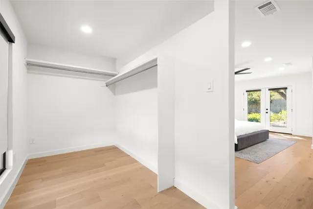 a view of an empty room and window