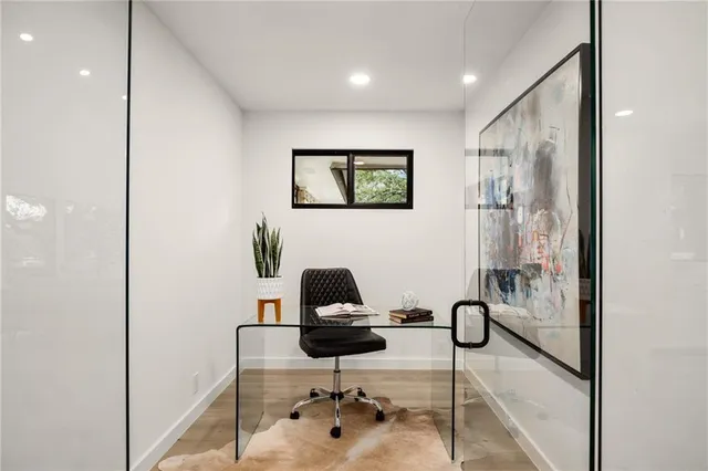 a view of a kitchen with a sink