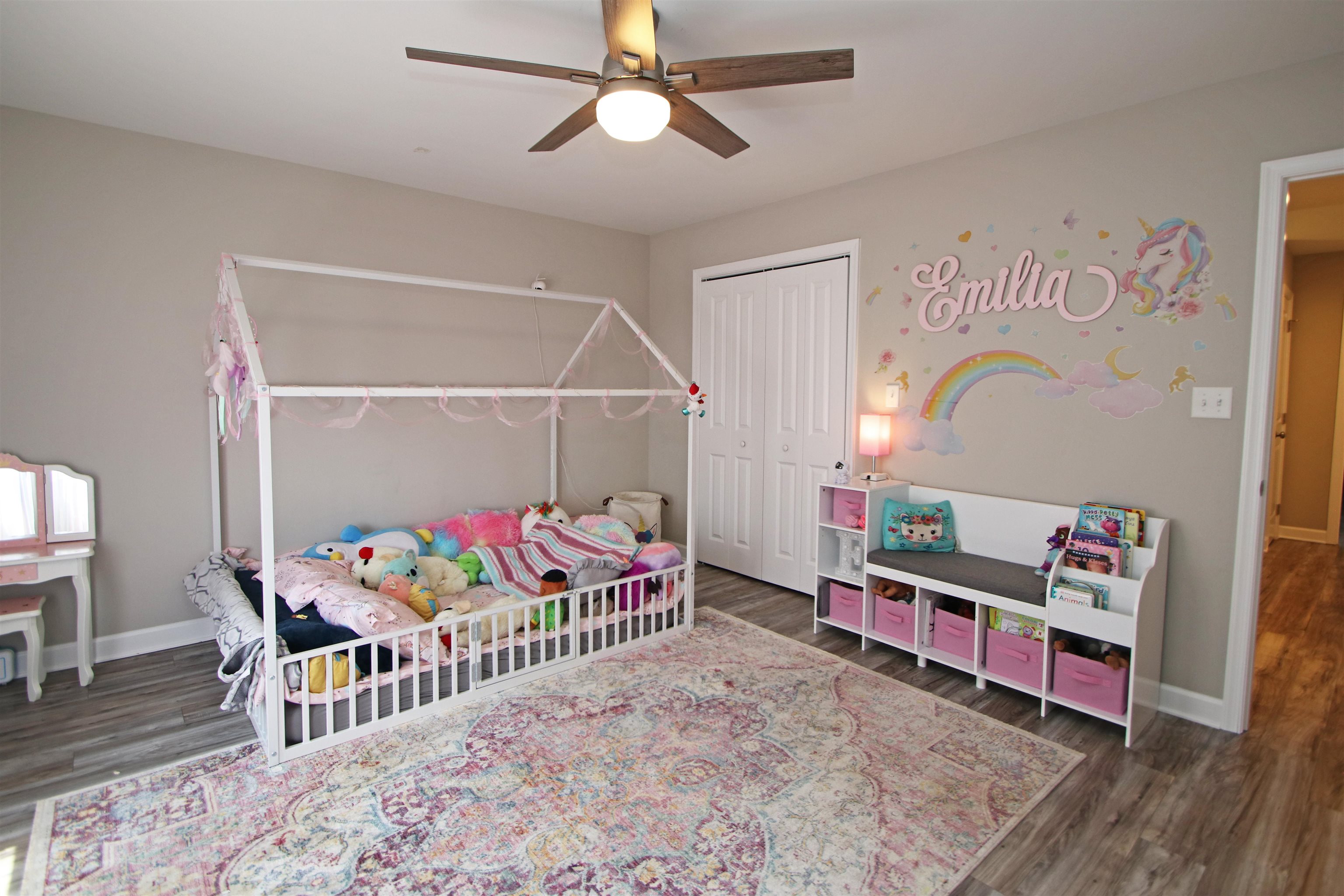 224 Spring Run Lane Waynesboro, VA 22980 - Photo 28 of 52 a bedroom with furniture a baby crib and a wooden floor