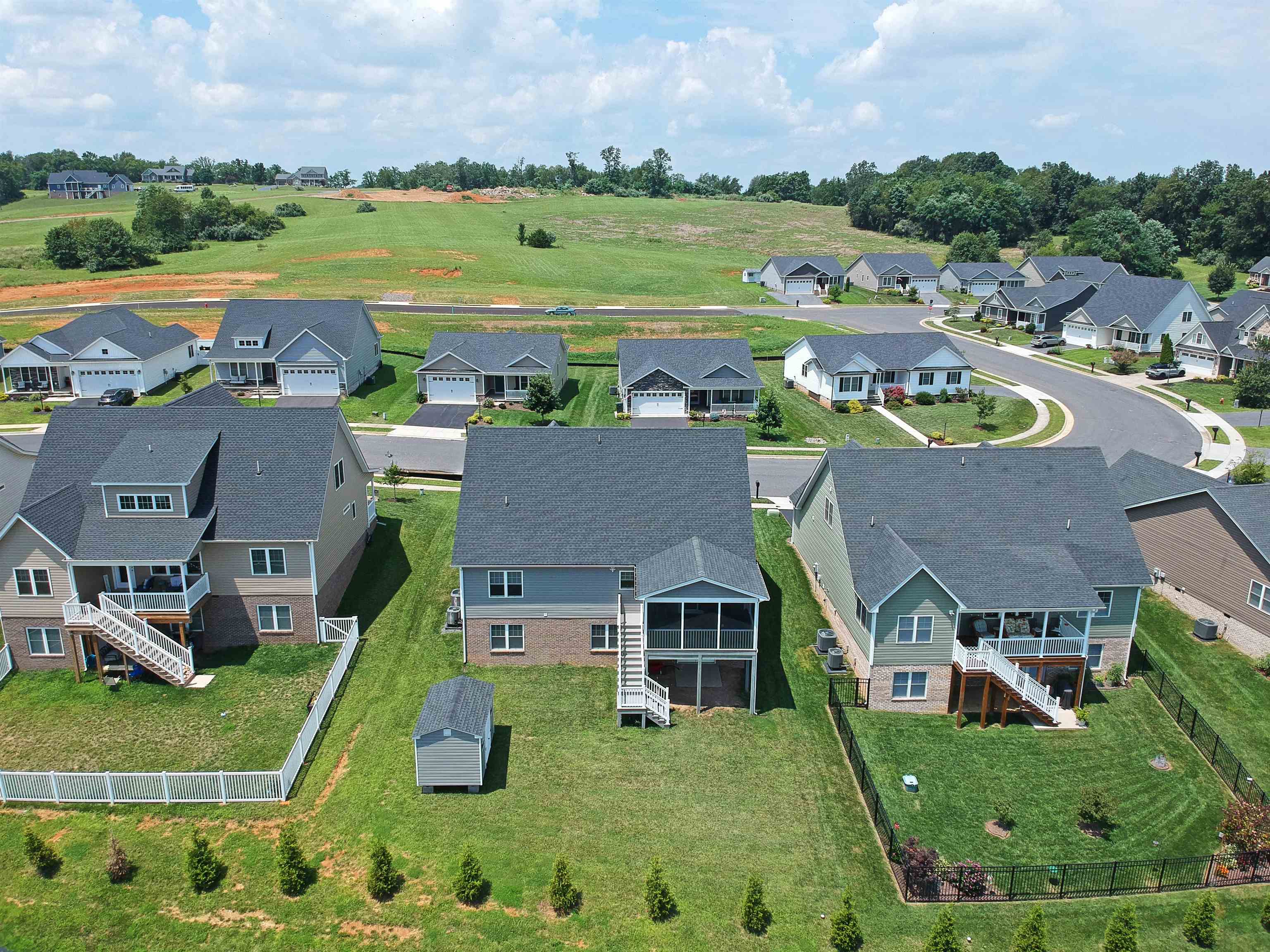 224 Spring Run Lane Waynesboro, VA 22980 - Photo 51 of 52 an aerial view of a house with a garden