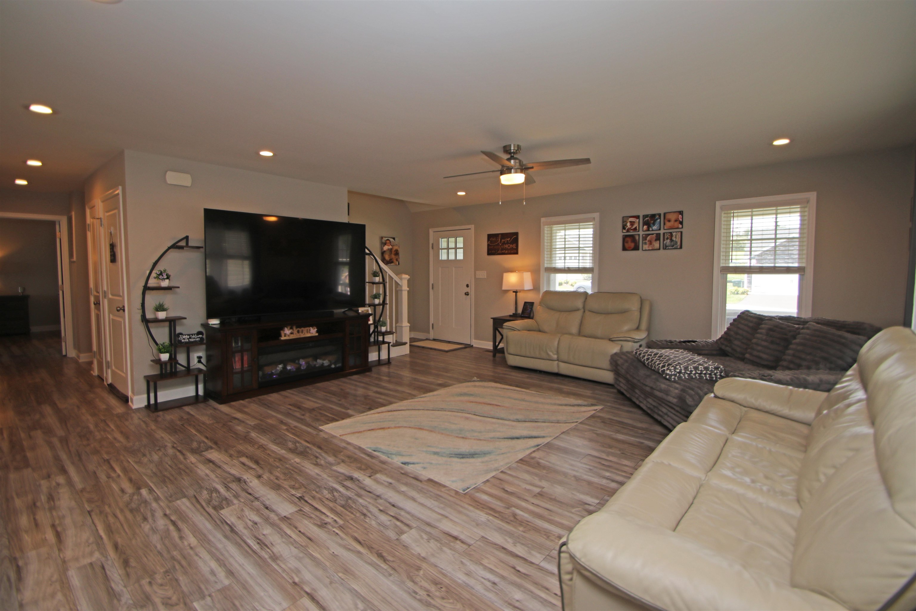 224 Spring Run Lane Waynesboro, VA 22980 - Photo 7 of 52 a living room with furniture and a flat screen tv