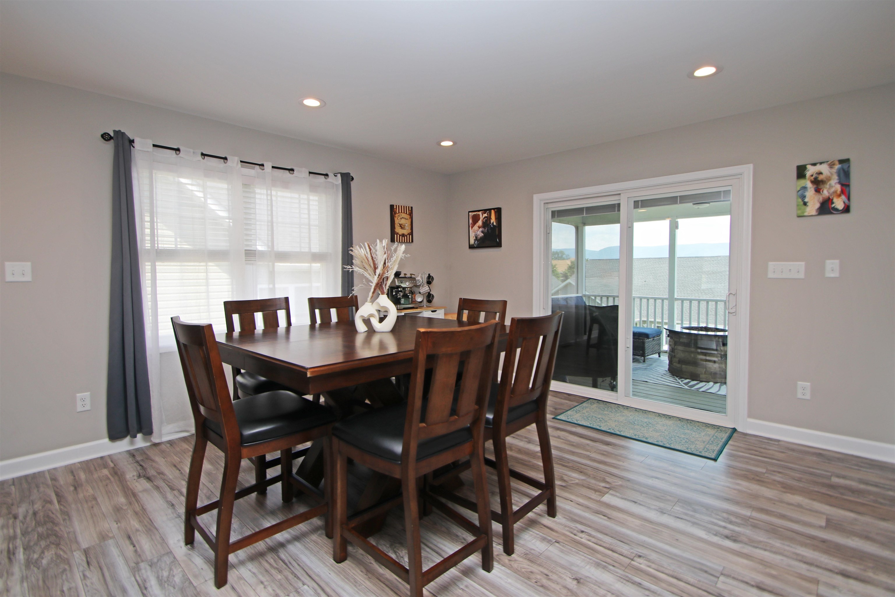 224 Spring Run Lane Waynesboro, VA 22980 - Photo 8 of 52 a view of a dining room with furniture window and wooden floor