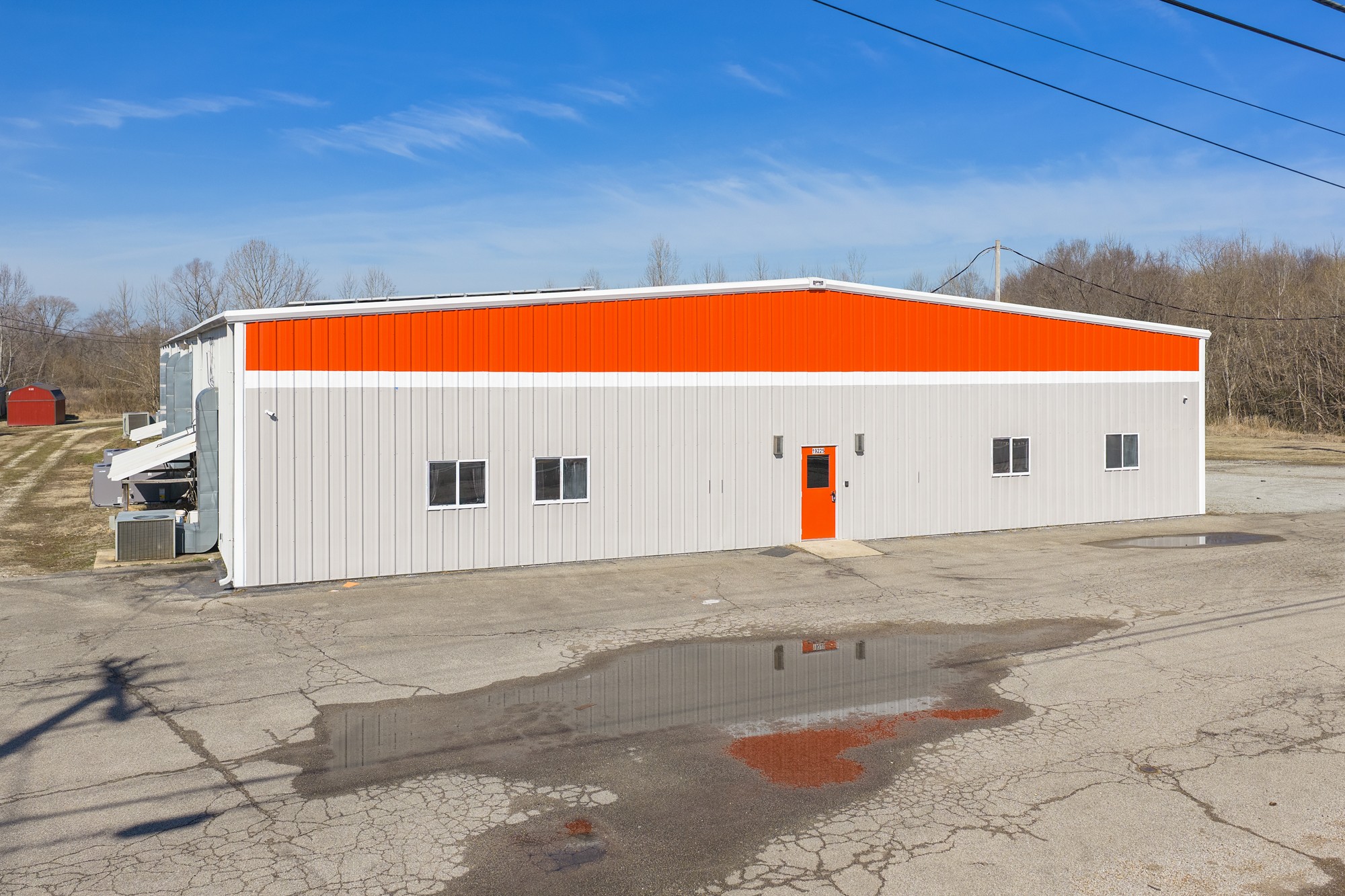 a backyard of a house