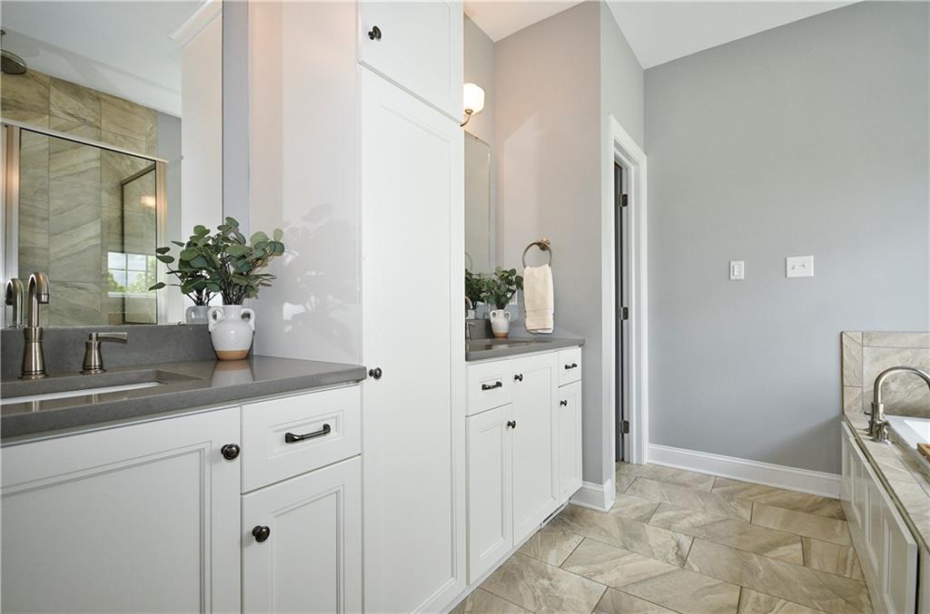 239 Venango Trail Mars, PA 16046 - Photo 22 of 39 a bathroom with a sink and mirror