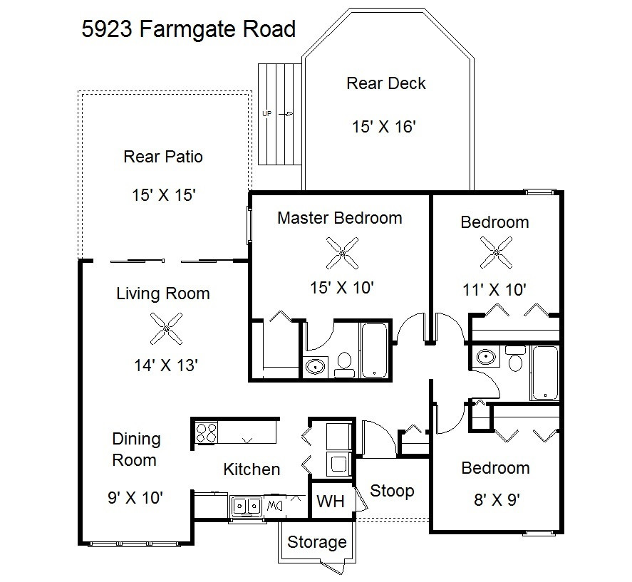5923 Farm Gate Road Raleigh, NC 27606 - Photo 18 of 18 Floor Plan