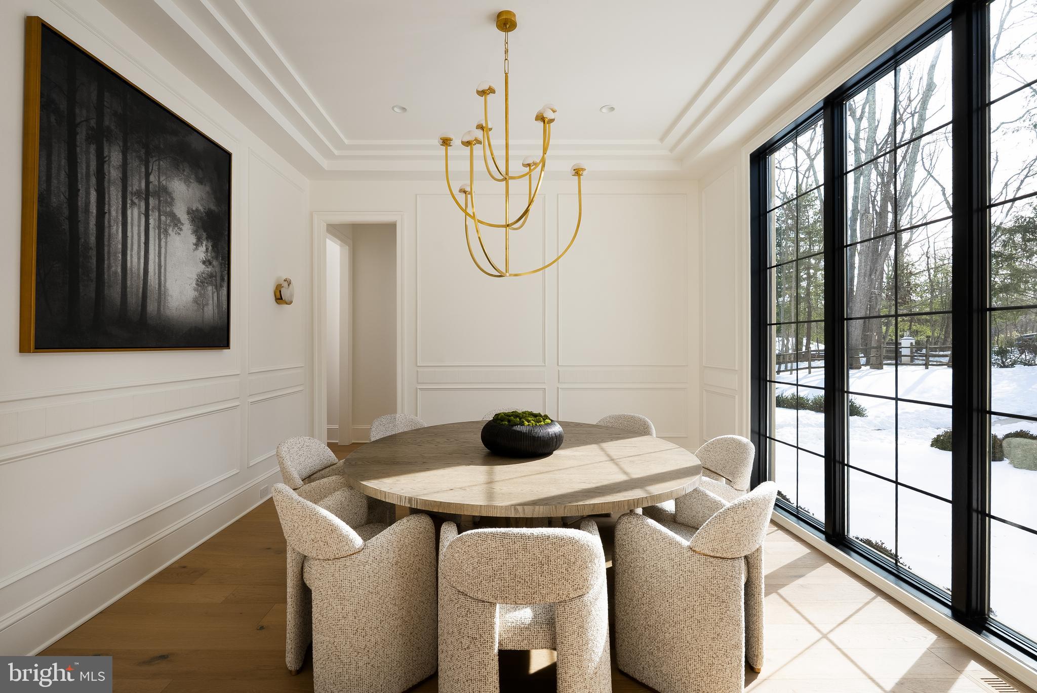 8634 Overlook Road McLean, VA 22102 - Photo 4 of 76 Custom millwork and Visual Comfort chandelier