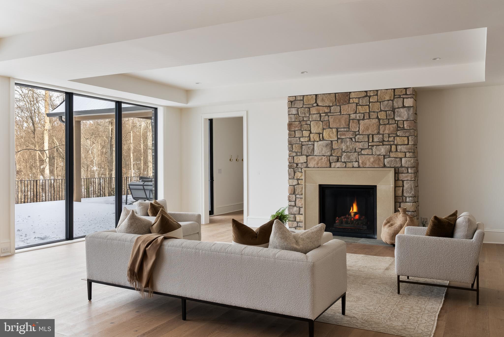 8634 Overlook Road McLean, VA 22102 - Photo 58 of 76 Gas fireplace as focal point